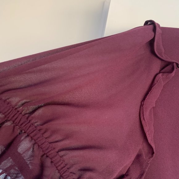 Rebecca Minkoff Plum colored blouse - Picture 2 of 4